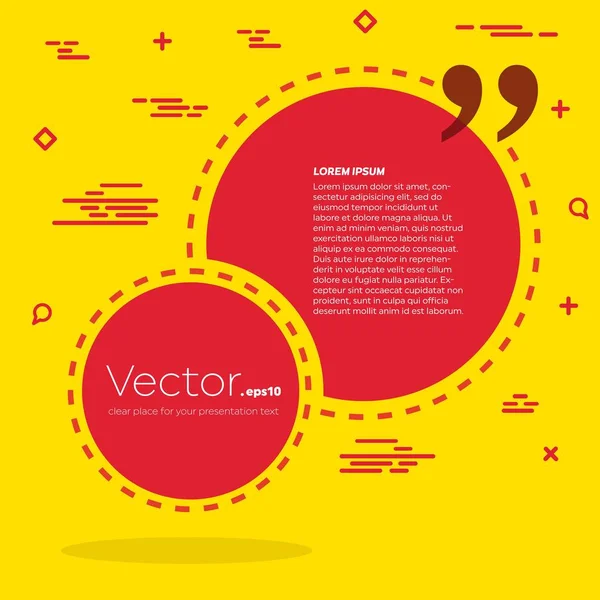 Concept abstrait vecteur vide discours carré citation texte bulle. Pour application web et mobile isolée en arrière-plan, conception de gabarits d'illustration, présentation créative, infographie commerciale médias sociaux . — Image vectorielle