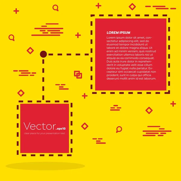 Concept abstrait vecteur vide discours carré citation texte bulle. Pour application web et mobile isolée en arrière-plan, conception de gabarits d'illustration, présentation créative, infographie commerciale médias sociaux . — Image vectorielle