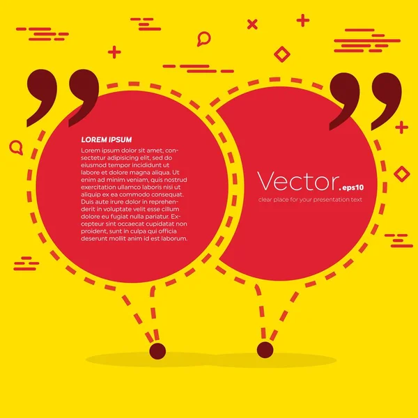 Concept abstrait vecteur vide discours carré citation texte bulle. Pour application web et mobile isolée en arrière-plan, conception de gabarits d'illustration, présentation créative, infographie commerciale médias sociaux . — Image vectorielle