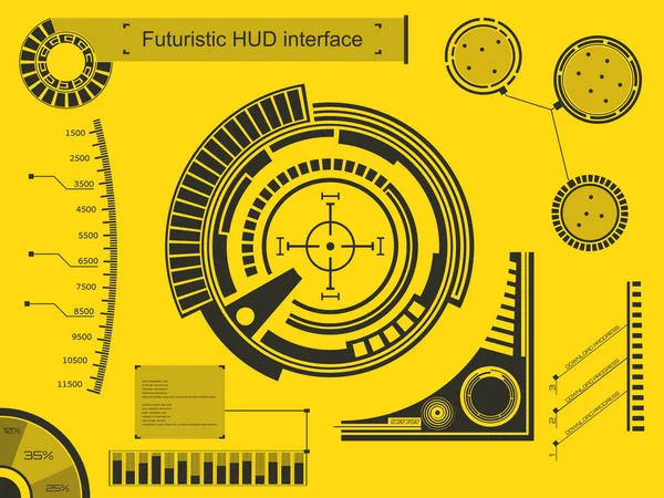 Soyut gelecek, kavram vektör fütüristik mavi sanal grafik dokunmatik kullanıcı arayüzü Hud. Web, site, izole arka plan, techno, online tasarım, iş, GUI, UI, kit, hud üzerinde mobil uygulamalar için.