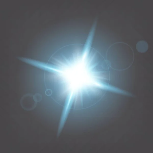 Творча концепція Векторний набір сяючих світлових ефектів зірки спалахи з блискітками ізольовані на чорному тлі. Для ілюстрації дизайну шаблону мистецтва, банер на Різдво святкувати, магічний промінь енергії спалаху . — стоковий вектор