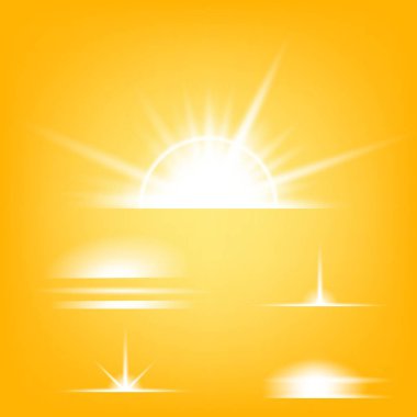 Parlak ışık efektlerinden oluşan yaratıcı bir konsept vektör kümesi siyah arka planda izole edilmiş kıvılcımlarla parlar. Resim tasarımı için, Noel kutlaması için pankart, sihirli ışık ışını.