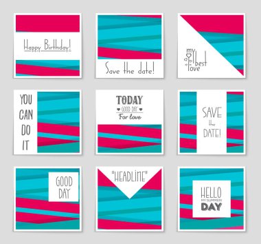 Soyut vektör düzen arka plan set. Sanat tasarım şablonu, liste, ön sayfa, mockup broşür Tema stili, afiş, fikir, kapak, kitapçık, baskı, el ilanı için kitap, boş, kartı, reklam, işareti, sayfa,, a4.