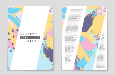 Soyut vektör düzen arka plan set. Sanat tasarım şablonu, liste, ön sayfa, mockup broşür Tema stili, afiş, fikir, kapak, kitapçık, baskı, el ilanı için kitap, boş, kartı, reklam, işareti, sayfa,, a4.