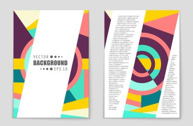 Soyut vektör düzen arka plan set. Sanat tasarım şablonu, liste, ön sayfa, mockup broşür Tema stili, afiş, fikir, kapak, kitapçık, baskı, el ilanı için kitap, boş, kartı, reklam, işareti, sayfa,, a4.