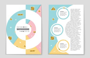 Soyut vektör düzen arka plan set. Sanat tasarım şablonu, liste, ön sayfa, mockup broşür Tema stili, afiş, fikir, kapak, kitapçık, baskı, el ilanı için kitap, boş, kartı, reklam, işareti, sayfa,, a4.