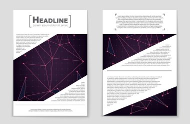 Soyut vektör düzen arka plan set. Sanat tasarım şablonu, liste, ön sayfa, mockup broşür Tema stili, afiş, fikir, kapak, kitapçık, baskı, el ilanı için kitap, boş, kartı, reklam, işareti, sayfa,, a4.