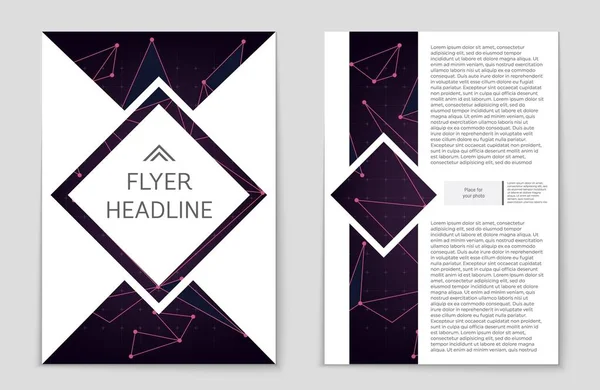 Abstract vector lay-out achtergrond instellen. Voor kunst sjabloonontwerp, lijst, voorpagina, mockup de stijl van het thema van de brochure, banner, idee, cover, boekje, print, flyer, boek, leeg, kaart, advertentie, teken, blad,, a4. — Stockvector