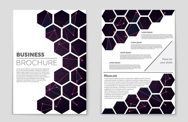 Abstract vector lay-out achtergrond instellen. Voor kunst sjabloonontwerp, lijst, voorpagina, mockup de stijl van het thema van de brochure, banner, idee, cover, boekje, print, flyer, boek, leeg, kaart, advertentie, teken, blad,, a4. — Stockvector