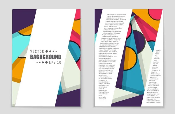 Hintergrundset für abstrakte Vektorlayouts. für Art Template Design, Liste, Titelseite, Mockup Broschüre Themenstil, Banner, Idee, Cover, Booklet, Druck, Flyer, Buch, Blanko, Karte, Anzeige, Schild, Blatt,, A4. — Stockvektor