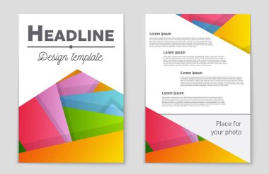 Soyut vektör düzen arka plan set. Sanat tasarım şablonu, liste, ön sayfa, mockup broşür Tema stili, afiş, fikir, kapak, kitapçık, baskı, el ilanı için kitap, boş, kartı, reklam, işareti, sayfa,, a4.