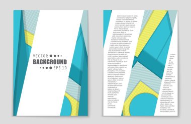 Soyut vektör düzen arka plan set. Sanat tasarım şablonu, liste, ön sayfa, mockup broşür Tema stili, afiş, fikir, kapak, kitapçık, baskı, el ilanı için kitap, boş, kartı, reklam, işareti, sayfa,, a4.