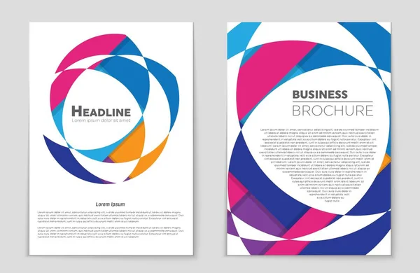 Wave Design Business Broschüre Oder Deckblatt Jahresbericht
