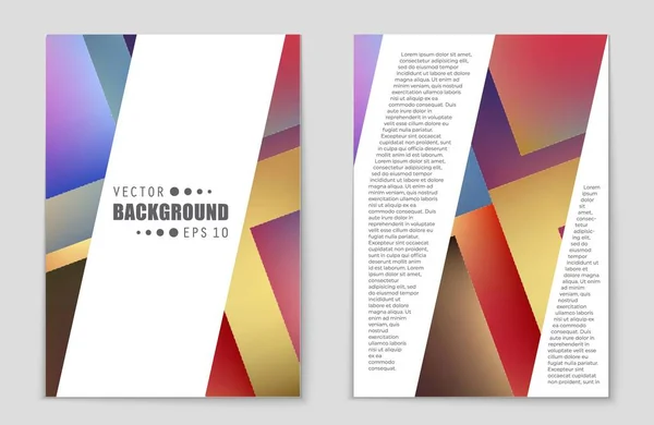 Hintergrundset für abstrakte Vektorlayouts. für Art Template Design, Liste, Titelseite, Mockup Broschüre Themenstil, Banner, Idee, Cover, Booklet, Druck, Flyer, Buch, Blanko, Karte, Anzeige, Schild, Blatt,, A4. — Stockvektor