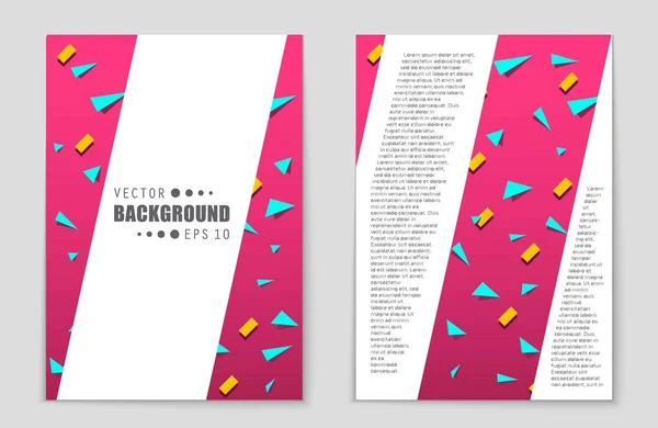 Hintergrundset für abstrakte Vektorlayouts. für Art Template Design, Liste, Titelseite, Mockup Broschüre Themenstil, Banner, Idee, Cover, Booklet, Druck, Flyer, Buch, Blanko, Karte, Anzeige, Schild, Blatt,, A4. — Stockvektor