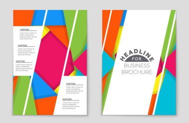 Soyut vektör düzen arka plan set. Sanat tasarım şablonu, liste, ön sayfa, mockup broşür Tema stili, afiş, fikir, kapak, kitapçık, baskı, el ilanı için kitap, boş, kartı, reklam, işareti, sayfa,, a4.