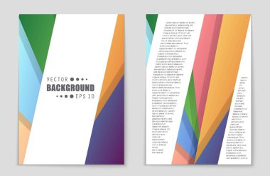 Soyut vektör düzen arka plan set. Sanat tasarım şablonu, liste, ön sayfa, mockup broşür Tema stili, afiş, fikir, kapak, kitapçık, baskı, el ilanı için kitap, boş, kartı, reklam, işareti, sayfa,, a4.