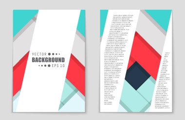 Soyut vektör düzen arka plan set. Sanat tasarım şablonu, liste, ön sayfa, mockup broşür Tema stili, afiş, fikir, kapak, kitapçık, baskı, el ilanı için kitap, boş, kartı, reklam, işareti, sayfa,, a4