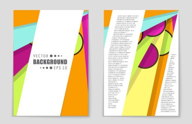 Soyut vektör düzen arka plan set. Sanat tasarım şablonu, liste, ön sayfa, mockup broşür Tema stili, afiş, fikir, kapak, kitapçık, baskı, el ilanı için kitap, boş, kartı, reklam, işareti, sayfa,, a4