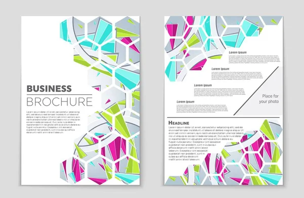 Abstract vector lay-out achtergrond instellen. Voor kunst sjabloonontwerp, lijst, pagina, mockup de stijl van het thema van de brochure, banner, idee, cover, boekje, print, flyer, boek, leeg, kaart, advertentie, teken, blad,, a4. — Stockvector