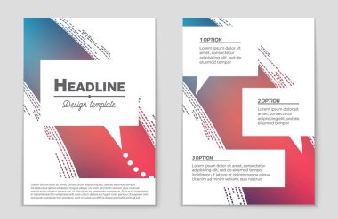 Soyut vektör düzen arka plan set. Sanat tasarım şablonu, liste, sayfa, mockup broşür Tema stili, afiş, fikir, kapak, kitapçık, baskı, el ilanı için kitap, boş, kartı, reklam, işareti, sayfa,, a4.