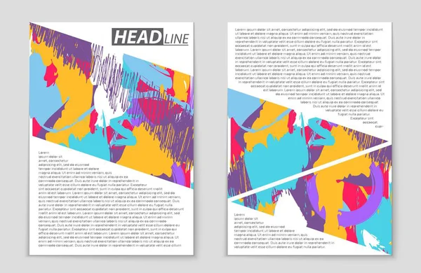 Abstract vector lay-out achtergrond instellen. Voor kunst sjabloonontwerp, lijst, pagina, mockup de stijl van het thema van de brochure, banner, idee, cover, boekje, print, flyer, boek, leeg, kaart, advertentie, teken, blad,, a4. — Stockvector