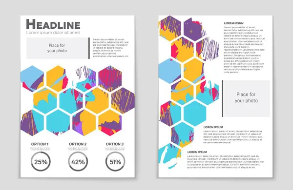 Abstract vector lay-out achtergrond instellen. Voor kunst sjabloonontwerp, lijst, pagina, mockup de stijl van het thema van de brochure, banner, idee, cover, boekje, print, flyer, boek, leeg, kaart, advertentie, teken, blad,, a4. — Stockvector