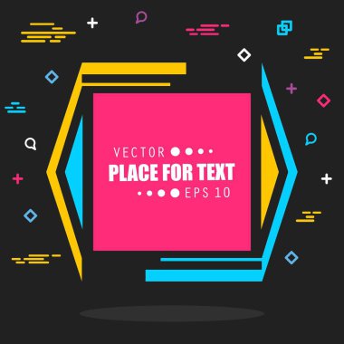 Soyut kavram vektör boş konuşma kare alıntı metin balonu. Web ve mobil app izole arka plan, illüstrasyon şablon tasarımı, yaratıcı sunu, iş Infographic sosyal medya için.