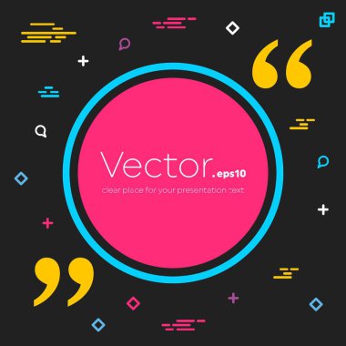 Soyut kavram vektör boş konuşma kare alıntı metin balonu. Web ve mobil app izole arka plan, illüstrasyon şablon tasarımı, yaratıcı sunu, iş Infographic sosyal medya için.