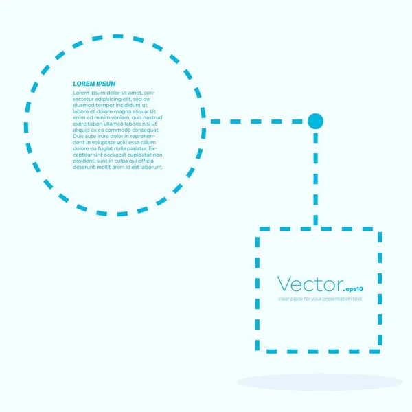 Абстрактный вектор понятия пустой речевой квадрат цитаты текстовый пузырь. Для веб и мобильных приложений, изолированных на фоне, иллюстрации шаблон дизайна, творческая презентация, бизнес-инфографические социальные медиа . — стоковый вектор