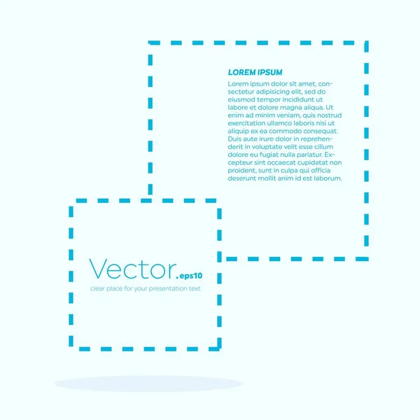 Абстрактный вектор понятия пустой речевой квадрат цитаты текстовый пузырь. Для веб и мобильных приложений, изолированных на фоне, иллюстрации шаблон дизайна, творческая презентация, бизнес-инфографические социальные медиа . — стоковый вектор