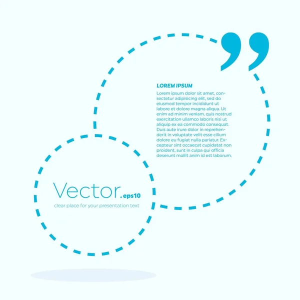 Abstraktní pojem vektor prázdné čtvercové citace textu bublinu. Pro web a mobilní aplikace izolované na pozadí, obrázek šablony design, tvůrčí prezentace, obchodní informační leták sociální média. — Stockový vektor