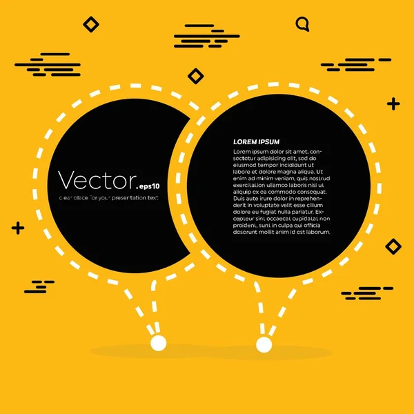 Abstrakte Konzept Vektor leere Rede Quadrat Zitat Textblase. für Web-und mobile App isoliert auf Hintergrund, Illustration Template Design, kreative Präsentation, Business-Infografik Social Media. — Stockvektor
