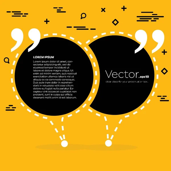 Concepto abstracto vector vacío discurso cuadrado cita texto burbuja. Para aplicaciones web y móviles aisladas en segundo plano, diseño de plantillas de ilustración, presentación creativa, infografía empresarial en redes sociales . — Vector de stock