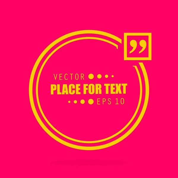 Abstract concept vector empty speech square quote text bubble. For web and mobile app isolated on background, illustration template design, creative presentation, business infographic social media. — Stock Vector