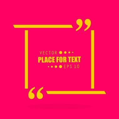 Soyut kavram vektör boş konuşma kare alıntı metin balonu. Web ve mobil app izole arka plan, illüstrasyon şablon tasarımı, yaratıcı sunu, iş Infographic sosyal medya için.