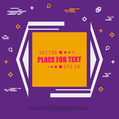 Soyut kavram vektör boş konuşma kare alıntı metin balonu. Web ve mobil app izole arka plan, illüstrasyon şablon tasarımı, yaratıcı sunu, iş Infographic sosyal medya için.