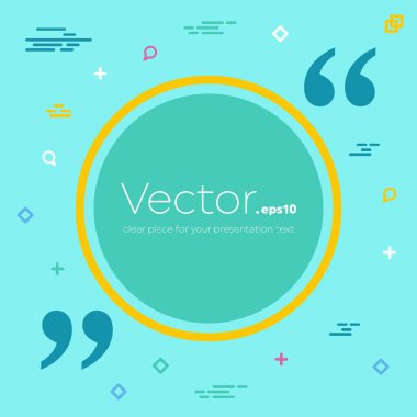 Soyut kavram vektör boş konuşma kare alıntı metin balonu. Web ve mobil app izole arka plan, illüstrasyon şablon tasarımı, yaratıcı sunu, iş Infographic sosyal medya için.