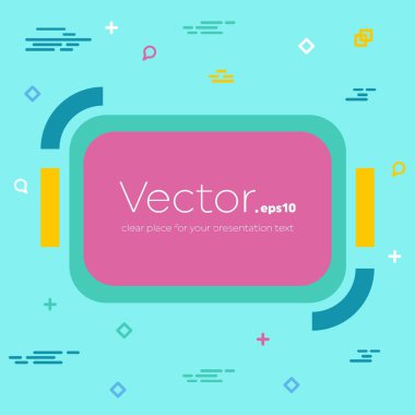 Soyut kavram vektör boş konuşma kare alıntı metin balonu. Web ve mobil app izole arka plan, illüstrasyon şablon tasarımı, yaratıcı sunu, iş Infographic sosyal medya için.