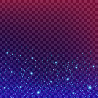 Parlak ışık efektlerinden oluşan yaratıcı bir konsept vektör kümesi siyah arka planda izole edilmiş kıvılcımlarla parlar. Resim tasarımı için, Noel kutlaması için pankart, sihirli ışık ışını.