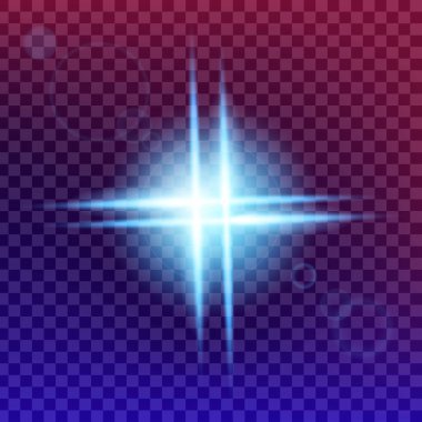 Parlak ışık efektlerinden oluşan yaratıcı bir konsept vektör kümesi siyah arka planda izole edilmiş kıvılcımlarla parlar. Resim tasarımı için, Noel kutlaması için pankart, sihirli ışık ışını.