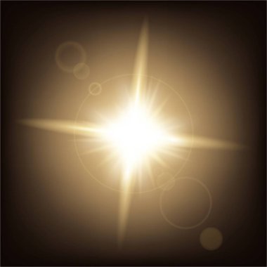 Parlak ışık efektlerinden oluşan yaratıcı bir konsept vektör kümesi siyah arka planda izole edilmiş kıvılcımlarla parlar. Resim tasarımı için, Noel kutlaması için pankart, sihirli ışık ışını.