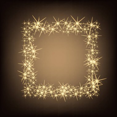 Parlak ışık efektlerinden oluşan yaratıcı bir konsept vektör kümesi siyah arka planda izole edilmiş kıvılcımlarla parlar. Resim tasarımı için, Noel kutlaması için pankart, sihirli ışık ışını.