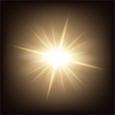 Parlak ışık efektlerinden oluşan yaratıcı bir konsept vektör kümesi siyah arka planda izole edilmiş kıvılcımlarla parlar. Resim tasarımı için, Noel kutlaması için pankart, sihirli ışık ışını.