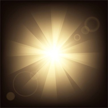 Parlak ışık efektlerinden oluşan yaratıcı bir konsept vektör kümesi siyah arka planda izole edilmiş kıvılcımlarla parlar. Resim tasarımı için, Noel kutlaması için pankart, sihirli ışık ışını.