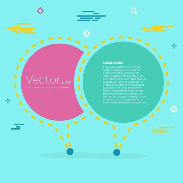 Concept abstrait vecteur vide discours carré citation texte bulle. Pour application web et mobile isolée en arrière-plan, conception de gabarits d'illustration, présentation créative, infographie commerciale médias sociaux . — Image vectorielle