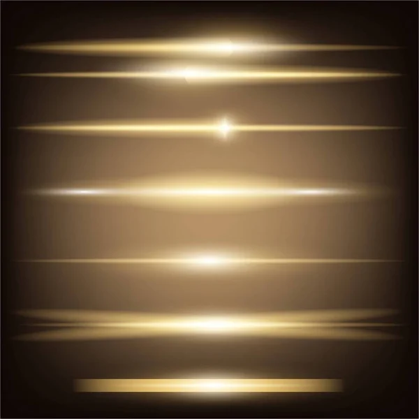 Creatief concept Vectorset van glow light-effectsterren barst los met glitters geïsoleerd op zwarte achtergrond. Voor illustratie sjabloon art design, banner voor kerst te vieren, magische flash energie straal. — Stockvector