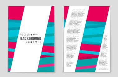 Soyut vektör düzen arka plan set. Sanat tasarım şablonu, liste, ön sayfa, mockup broşür Tema stili, afiş, fikir, kapak, kitapçık, baskı, el ilanı için kitap, boş, kartı, reklam, işareti, sayfa,, a4.