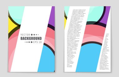 Soyut vektör düzen arka plan set. Sanat tasarım şablonu, liste, ön sayfa, mockup broşür Tema stili, afiş, fikir, kapak, kitapçık, baskı, el ilanı için kitap, boş, kartı, reklam, işareti, sayfa,, a4.