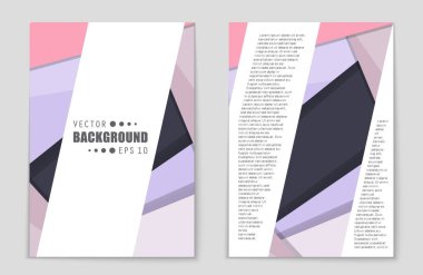 Soyut vektör düzen arka plan set. Sanat tasarım şablonu, liste, ön sayfa, mockup broşür Tema stili, afiş, fikir, kapak, kitapçık, baskı, el ilanı için kitap, boş, kartı, reklam, işareti, sayfa,, a4.